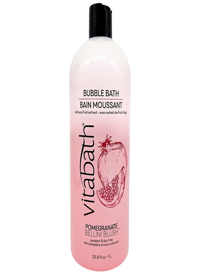 Vitabath Pomegranate Bellini Blush Bubble Bath Rich Foaming Bubbly Soak & Relaxing Aromatherapy Moisturizing & Nourishing Indulgent Suds for Women & Men All Skin Types - 33.8 fl oz - Image 1